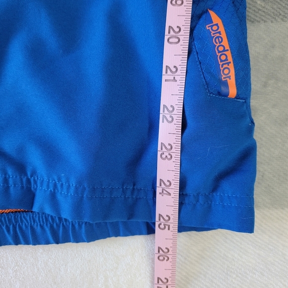 ADIDAS Predator Climacool Jacket Windbreaker Hooded Blue Orange Mens Small - Picture 14 of 15